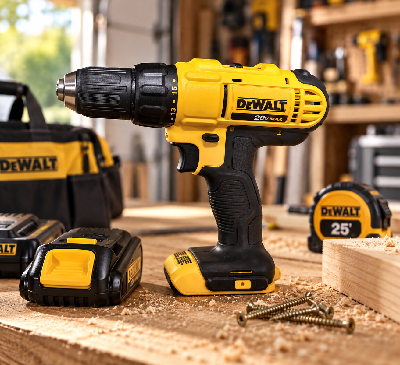 DEWALT 20V MAX Cordless Drill/Driver Kit (DCD771C2)